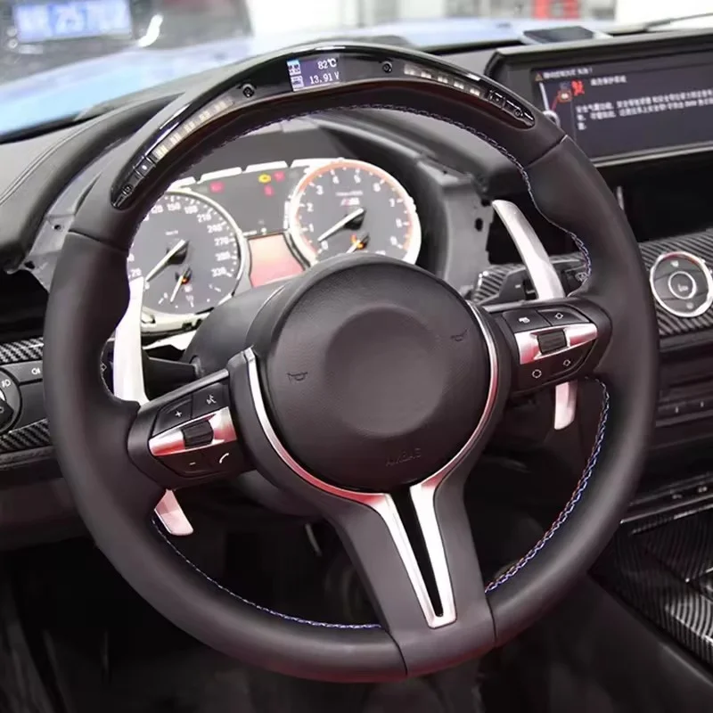 Custom LED Leather Carbon Fiber M Performance Steering Wheel for BMW E90 E60 E46 X5 E70 X6 E71 E92 M3 E39 E82 E36 X1 E84 E63 E93