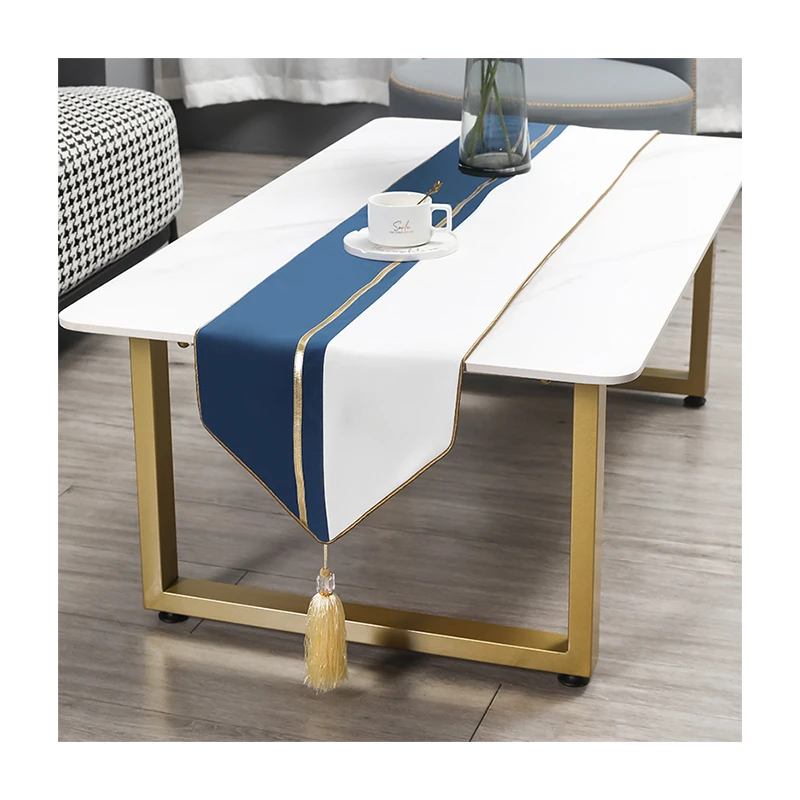 Wholesale velvet table runner high quality new design luxury custom metallic table cloth runner for wedding party