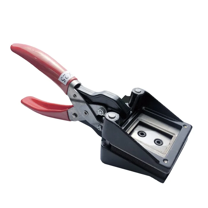 Handheld Manual Paper Punch round Shape ID Photo Cutter Die Cutter Versatile Tool for Punching Paper