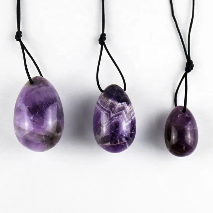 Natural Black Jade Stone Blue Vein Stone Smoke Crystal Yoni Eggs Obsidian Yoni Egg For Kegel Exercise Nephrite Jade Yoni Egg Set