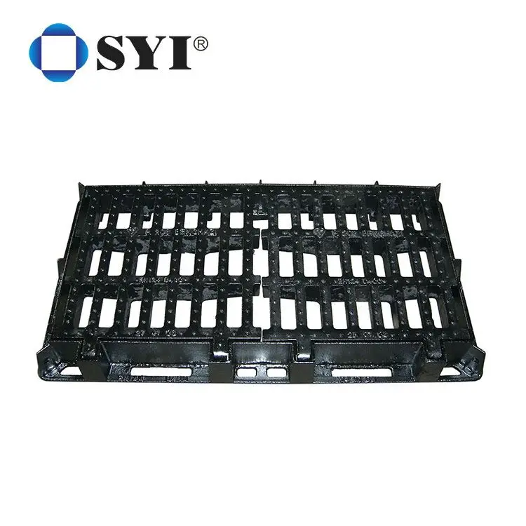 SYI Custom Heavy Duty Rainwater Highways Drainage Drain Iron Cast Metal Gully Grating For Sale