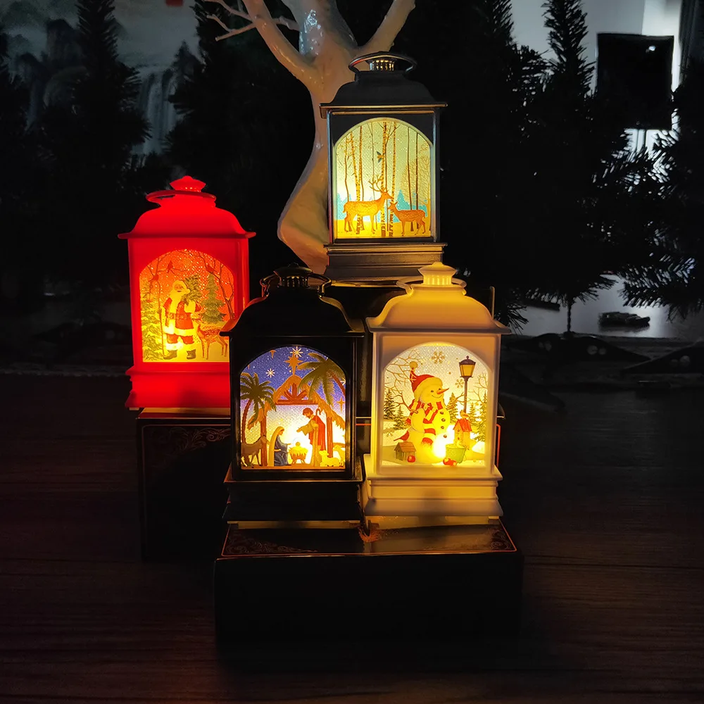 Hot Selling LED Christmas Tree Decorations Gifts Hanging Lantern Outdoor