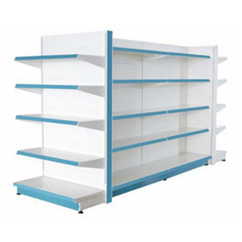 Customized Double-Sided Commercial Shop Shelves Super Market Racks Gondola Shelving Metal Supermarket Shelves For Retail Store