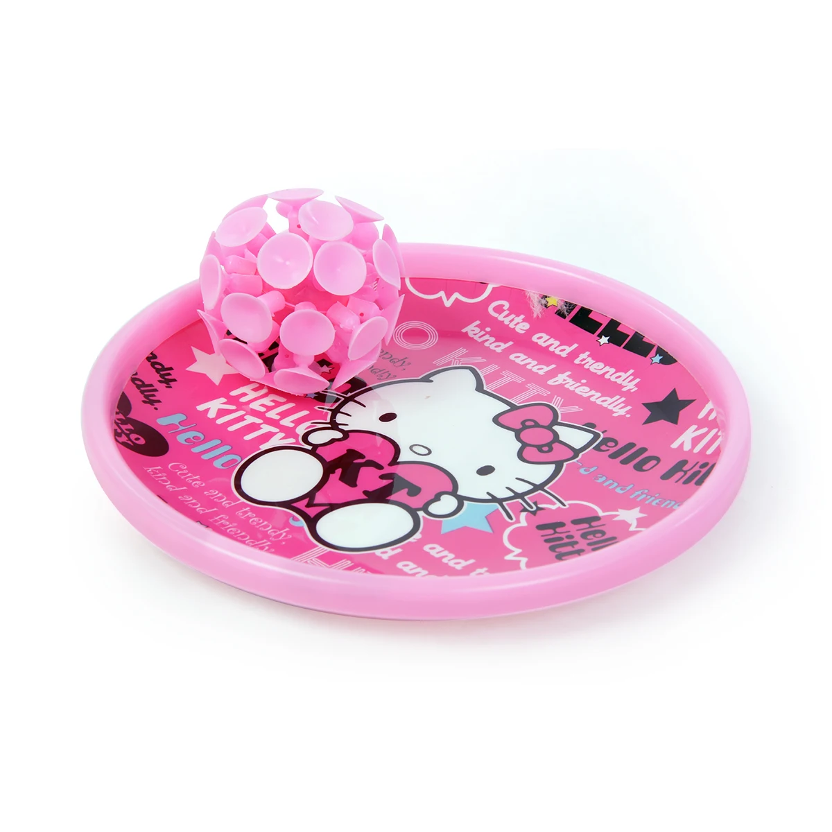 Hello Kitty Flying Disc Ring Night Light Toy Boomerang Plastic Outdoor Silicone Luminous Ball for Kids Sport Toys Electronic Toy