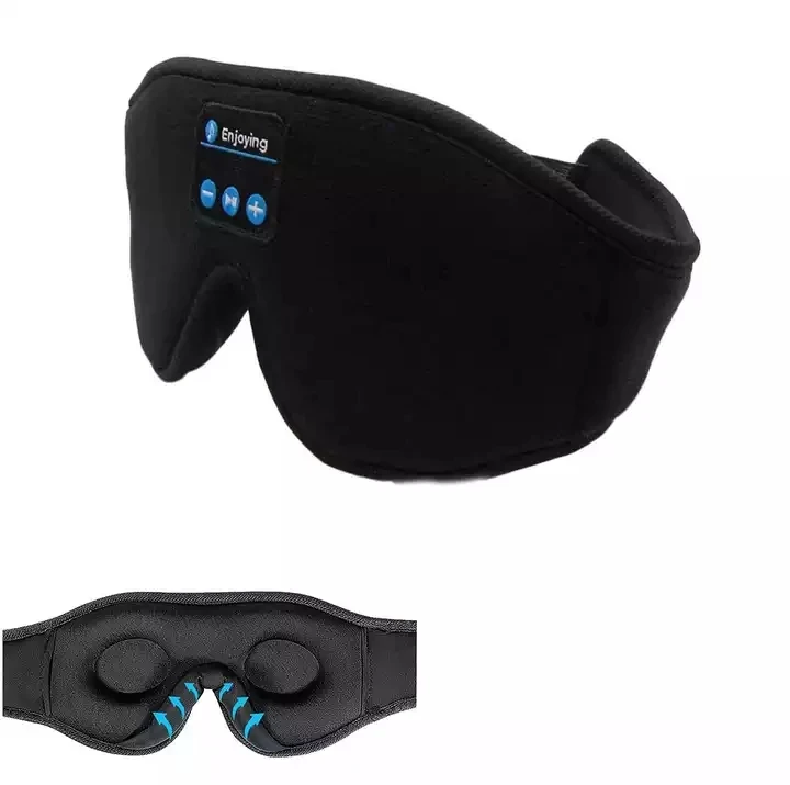 2022 custom logo wireless enjoying washable wireless sleep headphone and 3D eye mask