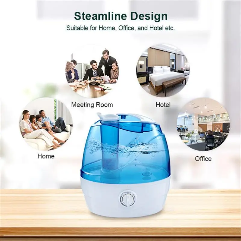 LBB 2.2L air Humidifiers Smart Auto Shut-Off Humidifiers Dropshipping Air Humidifier Diffuser With Night Light