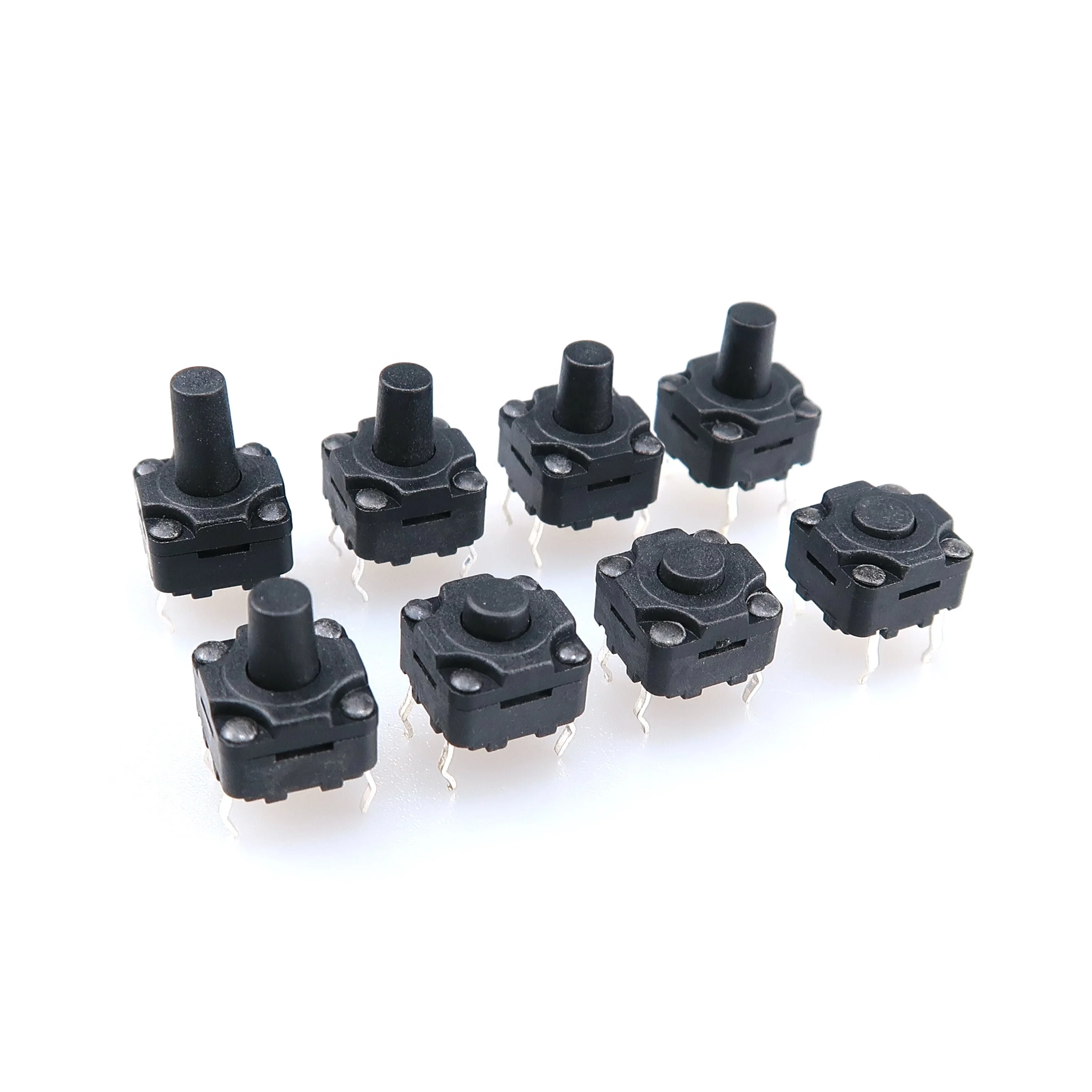 Tactile/Waterproof Switch 8*8*8H 4-Pin Plug Micro Switch 8X8 Waterproof Switch 8*8*6/6.5/7/9.5/11/10/13/2