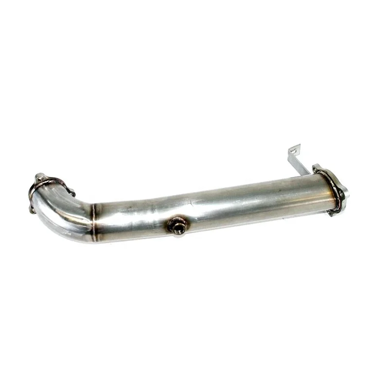 70mm Auto Racing Parts Engine Muffler Stainless Steel Header Exhaust Tail Pipe Downpipe Kit for Audi A6 4F 3.0TDI no Kat 2.7TDI