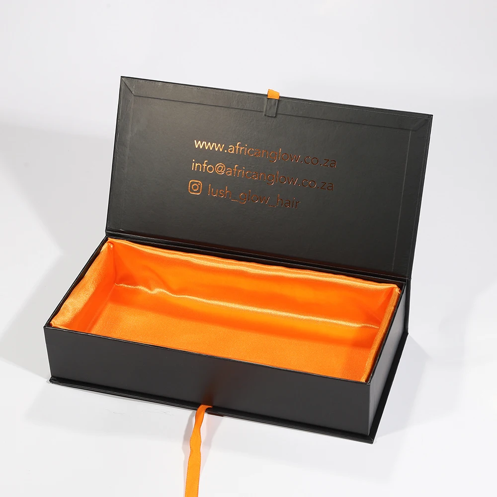 Chinese custom handmade hair extension packaging box