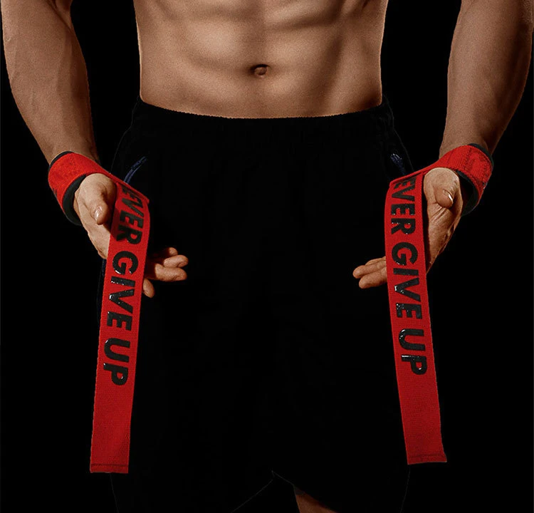 Good Quality Custom Logo Fitness Silicone Adjustable Wearable Bracelet Gray weightlifting Strap for Weights Wrist Wraps