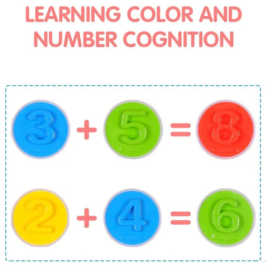 Montessori Educational Toys 26pcs Number Matching Eggs Game Learning Color and Number Recognition Sorter Puzzle Match Eggs Set