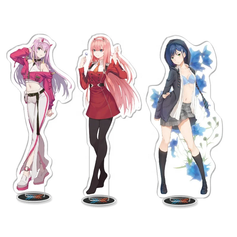 
Free Sample Anime Acrylic Standee Custom Clear Transparent Cartoon Character Personalized Table Stand 