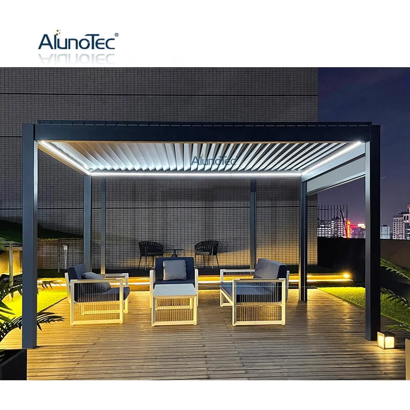 
Large Pergolas Aluminum Pergolas Custom Design Profile Aluminio Louvered Roof Aluminium Pergola Outdoor Gazebo 