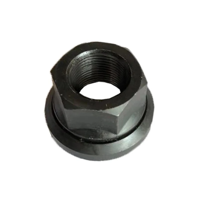 M24X1.5mm metric thread wheel nut with washer revolving nut grade 10 through heat treatment metric teeth nuts