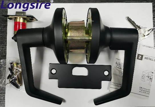USA Canada market ANSI GRADE 1 cylindrical leverset door lock entrance entry door