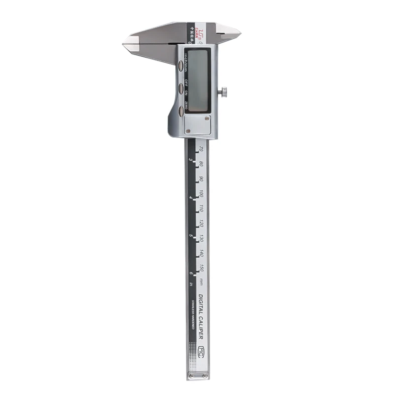  0-150mm Vernier Caliper Stainless Steel/Plastic LCD Digital 6 inch Instrument Depth Measuring Tools by