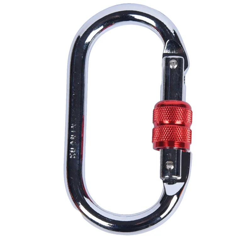 high quality chain sling Climbing connecting ring aerial yoga Aluminum-magnesium safety lock hook