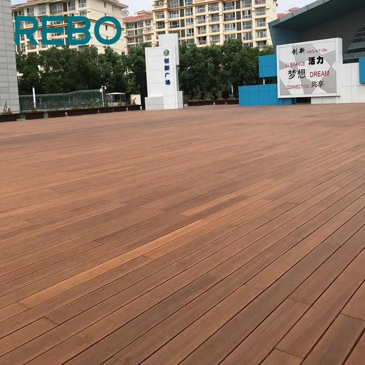 Outdoor bamboo balcony waterproof bamboo flooring covering patio flooring