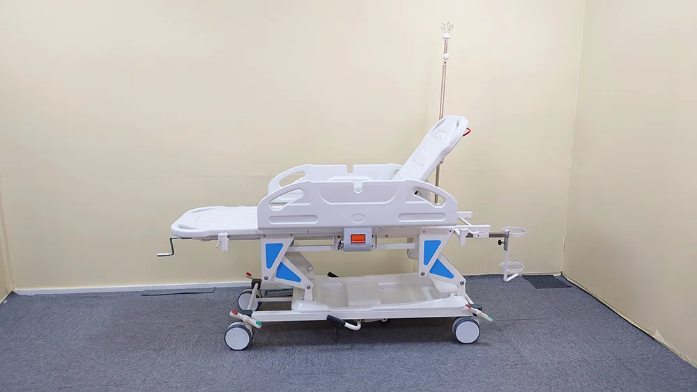 Hydraulic Hospital Medical Patient Transfer Trolley Folding Stretcher Bed stretcher hospital