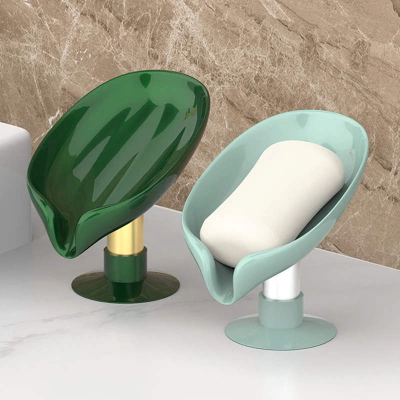 OEM Best Special Leaf Shape Liquid Sponge Bath Soap Case Holder Travel For Bathroom Toilets Self Draining Shower Cab Soap Holder