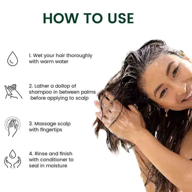 Лучшие Органические средства по уходу за волосами освежающий шампунь с перхоти и маслом 100% перечной мятой розмарином для мужчин женщин