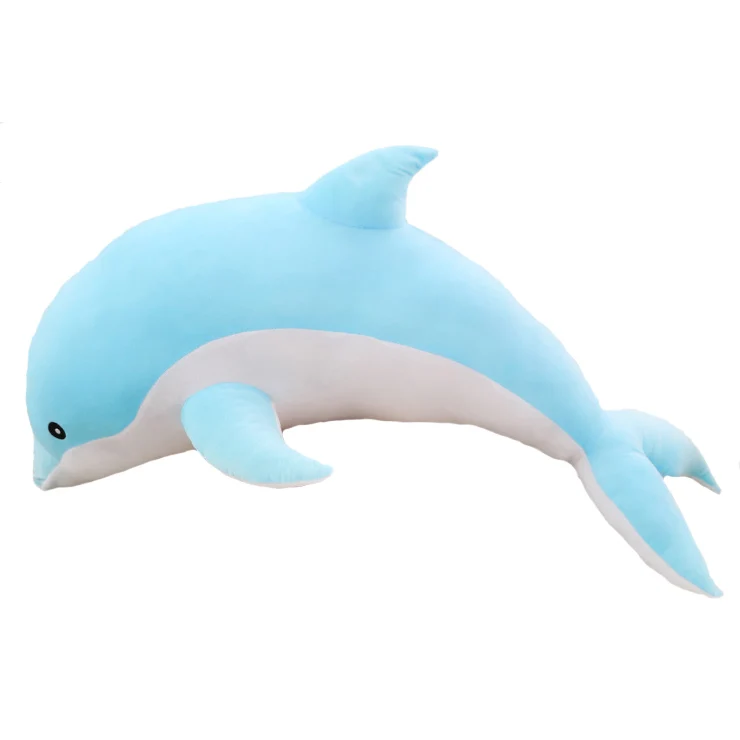 2024 HNSY hot selling dolphin plush sea animal soft pushie toys