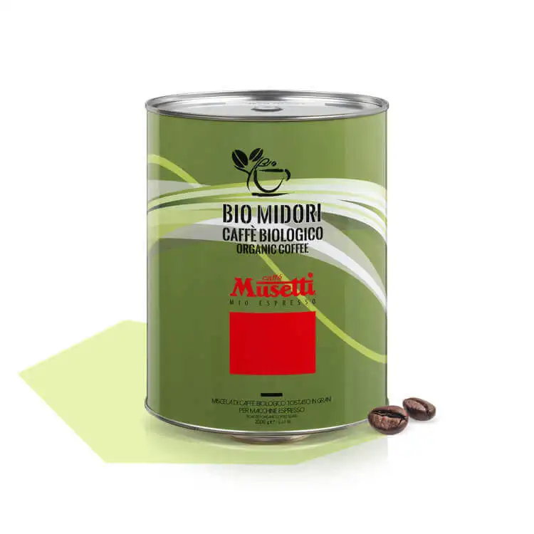 Organic Midori 2 Kg Tin Medium Roast Coffee Beans Medium Roast Whole Bean Coffee