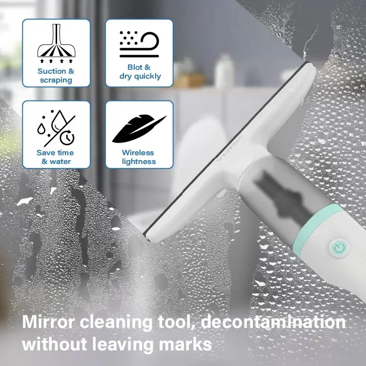 Cordless Electric Handheld window squeegee vacuum cleaner New designed Cordless 2 in 1 Automatic squeegee
