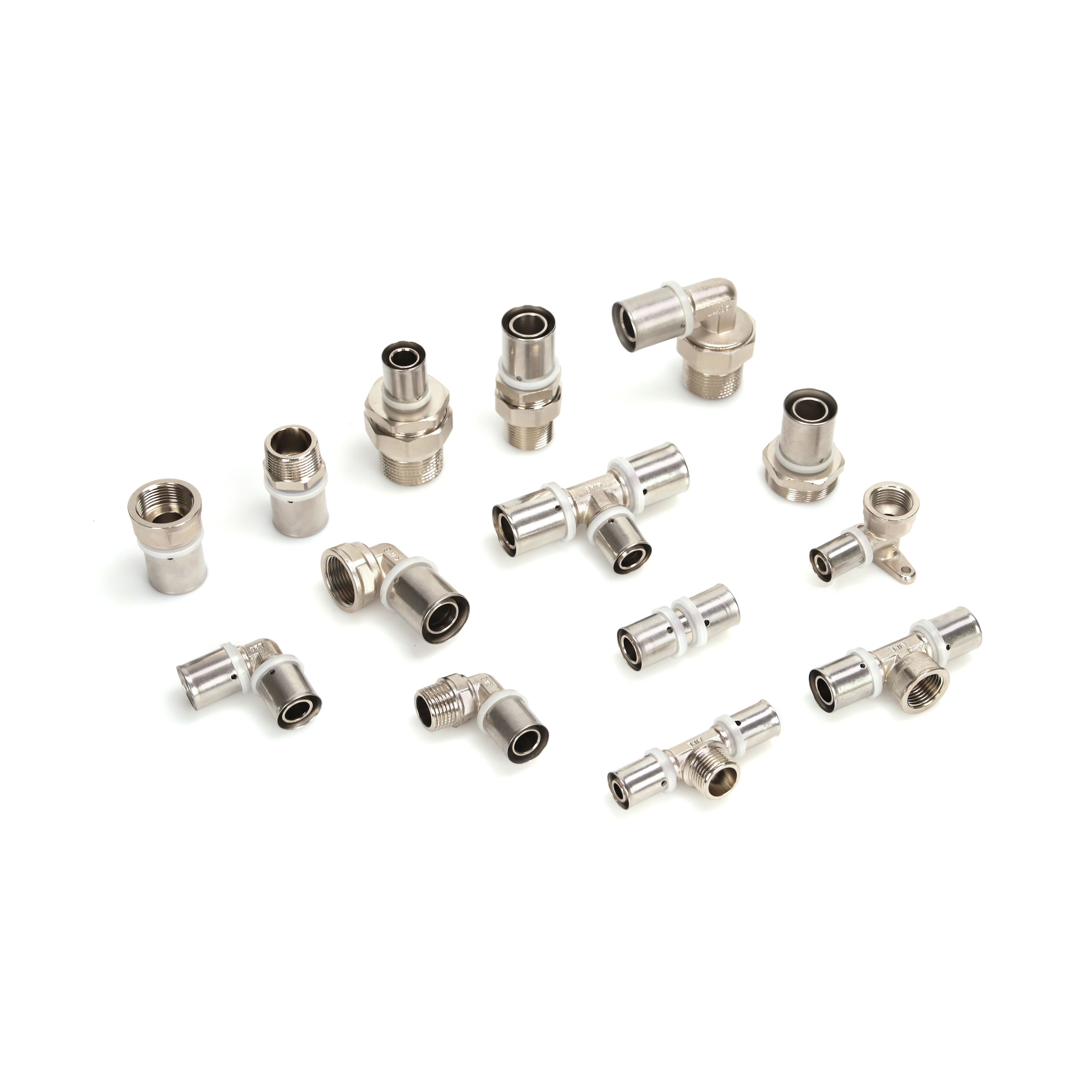 Pex Al Pex Pipe Press Crimp Fitting Plumbing Material Pex Pipe Brass Press Fittings