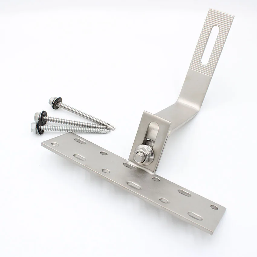 Corrosion resistance aluminum roof hook solar solar mounting system aluminium roof tile adjustable hook solar