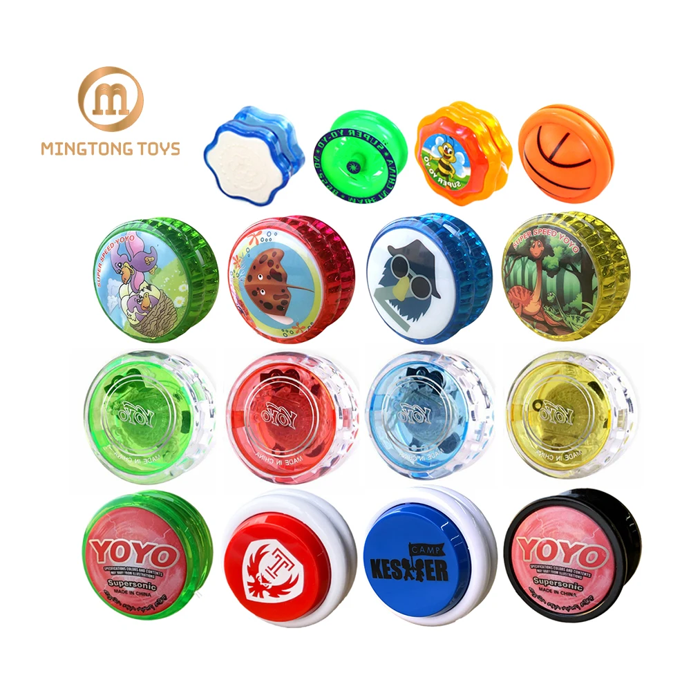 OEM Customizable Design Classic Toy Led Light Up Flashing Small yoyo Ball Colorful Transparent Mini Plastic Yo Yo For Kids