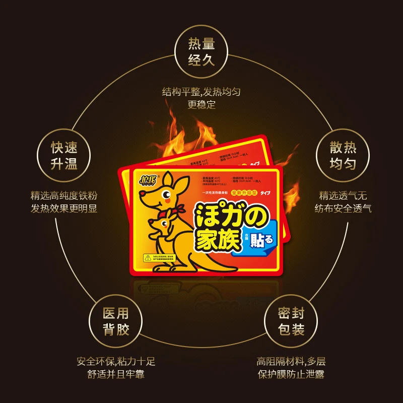 High quality iron powder air activated warm pad body keep warmer heat therapy patches for pain relief