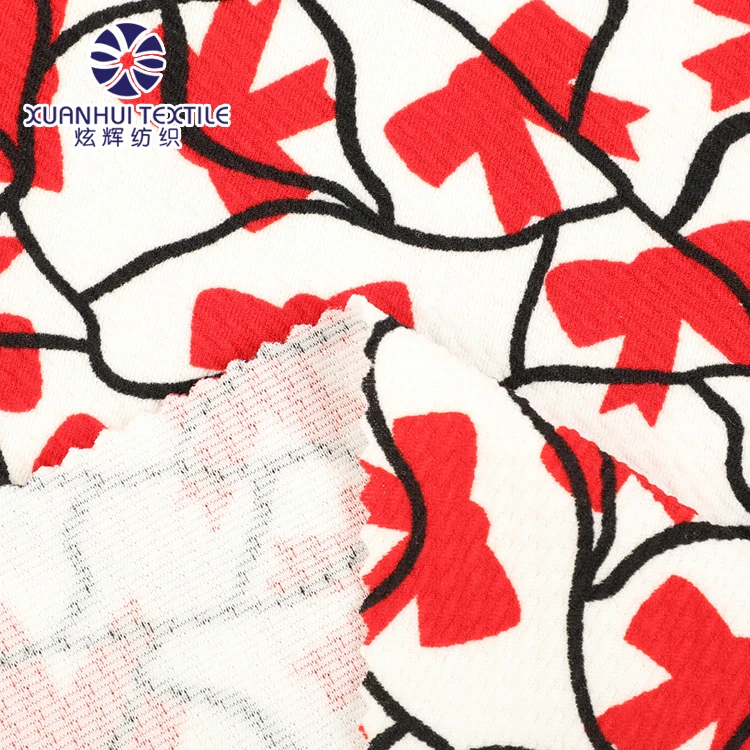 2021 Low Price Factory Supplly King Bullet Bubble Customize Design Fabric In Stock Polyester Four Way Stretch Spandex Fabric