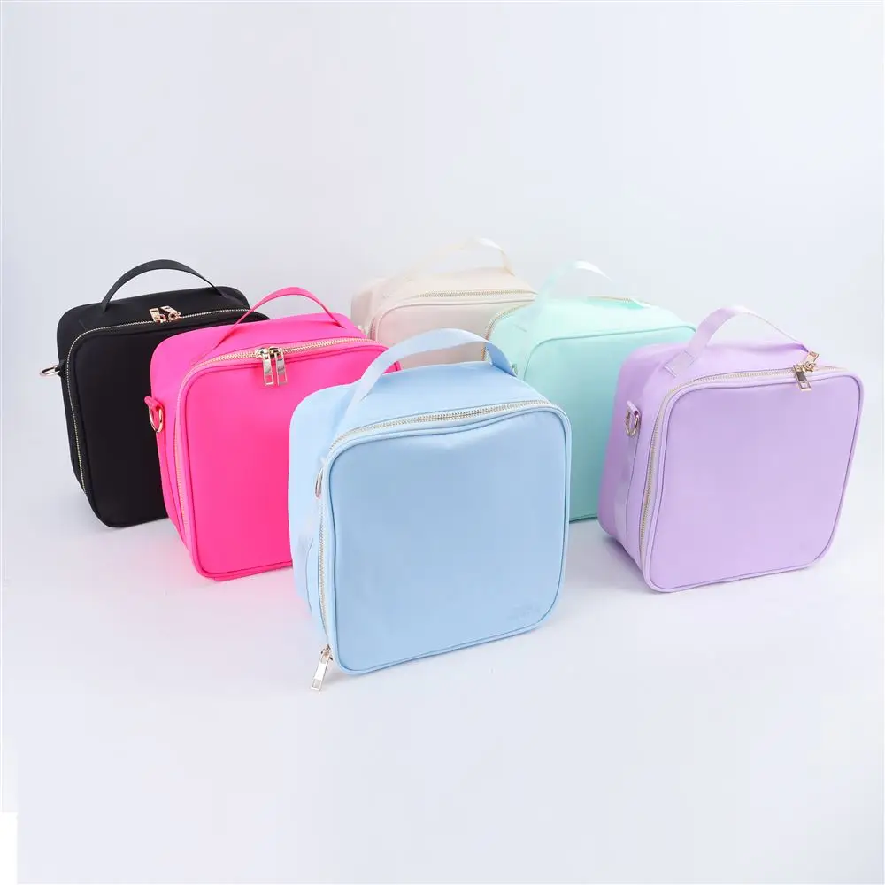 Keymay Kids Lunch Box Insulated Soft Bag Mini Cooler Back to School Nylon Shoulder Cooler Bags for Lunch