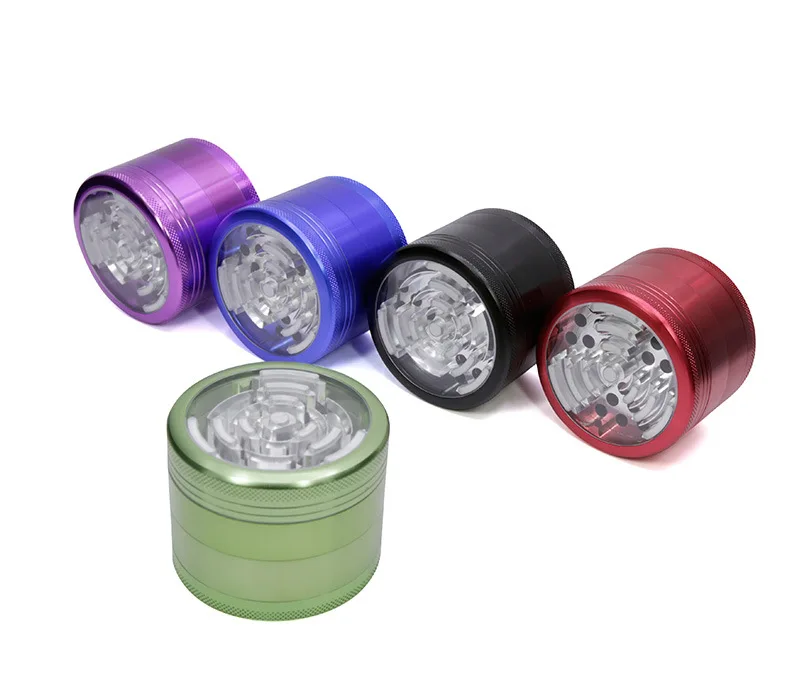 Vamav New Style 4 Layers 63MM Skylight Aluminium Alloy Smoking Herb Tobacco Grinder