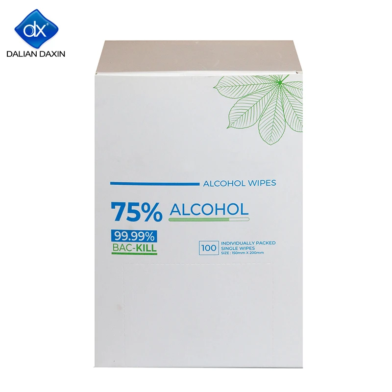 Custom Disposable Surface Cleaning 70% Isopropyl Alcohol Pads Lens Wipes Disinfection