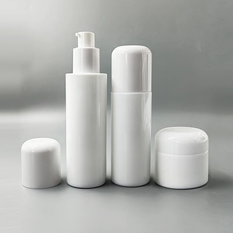 100ml 120ml Ceramic Lotion Bottle with dispenser for lotion Ceramic Jar 60g