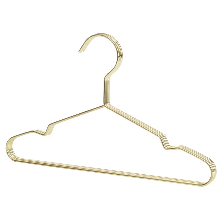 Top Quality Children Gold Metal Clothes Shirts Hanger Cute Small Strong Coats Hanger for Kids
