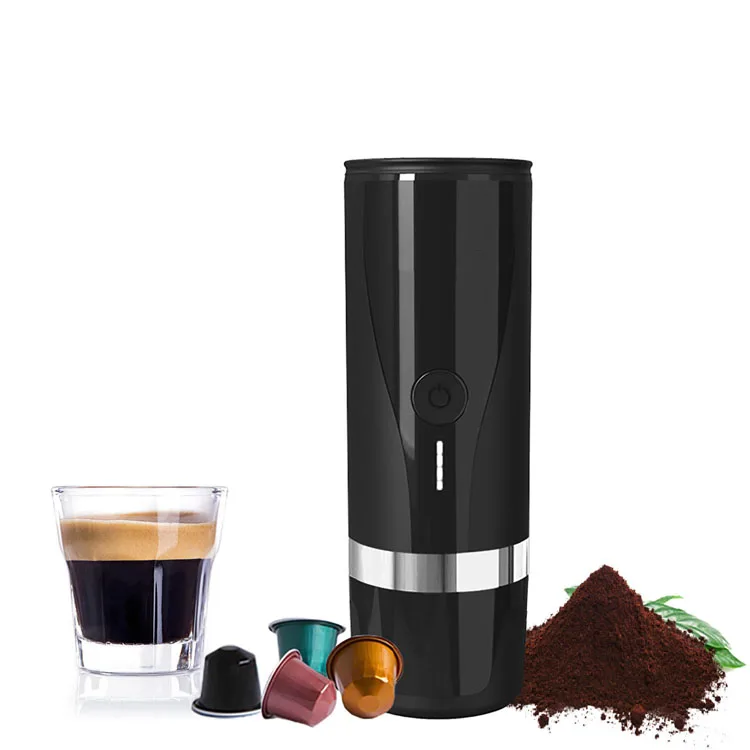 Color Black Color Coffee Machine Household Plug-in Coffee Capsule&powder Machine New Portable Mini White Aluminum 1 Set 120