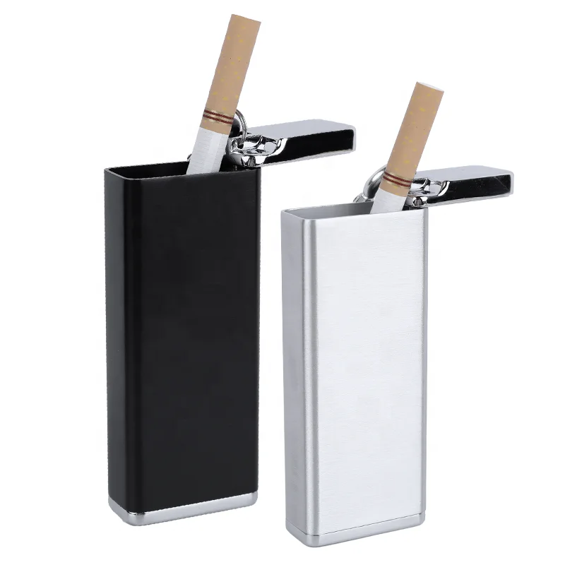 Good Feedback Portable Cigarette Case Portable With Lid Sealed Ashtray Anti-Flying Ashtray handheld Ashtray