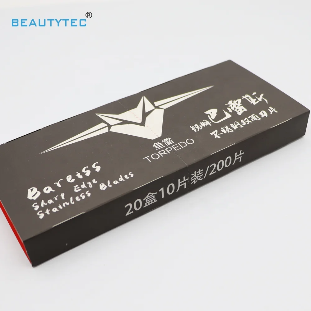 Double Edge Salon Disposable Safety Stainless Steel Strip Shave Razor Blade For Men Daily Shaving