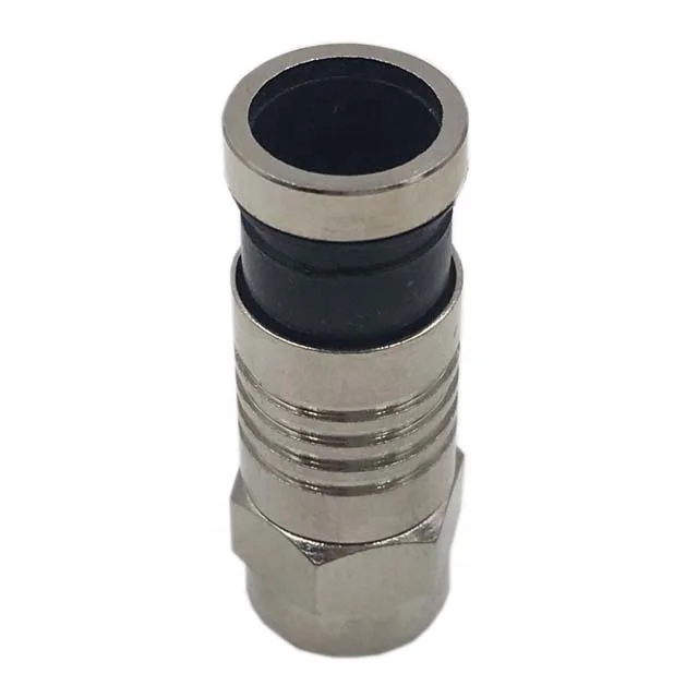 RG6 / RG59  brass zinc coaxial RF compression  F connector