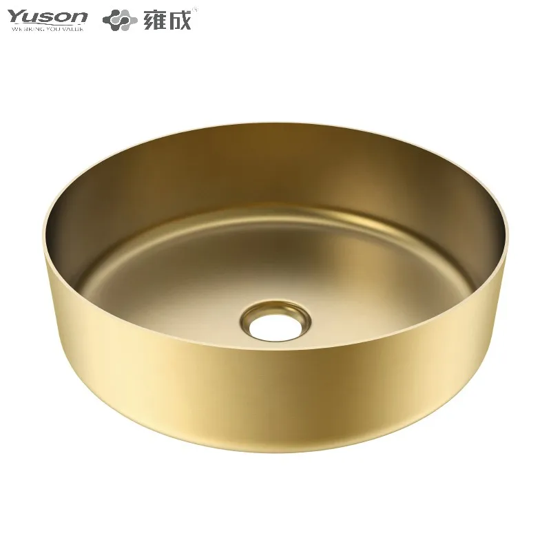 Yuson YS28001-GD-304 современный стиль ванная раковина Художественный для умывальника из нержавеющей стали