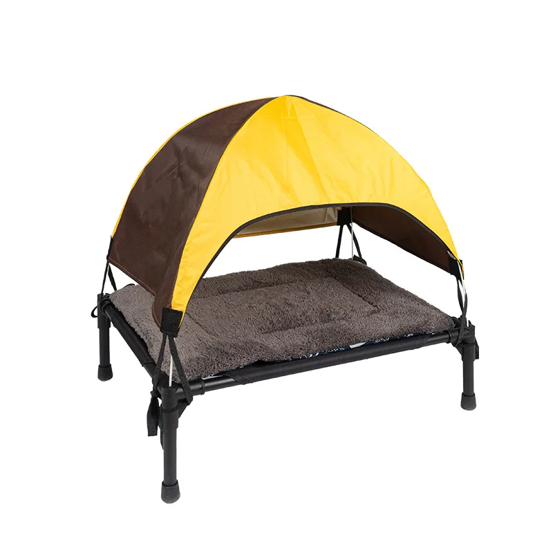 Pet camping tent suitable small and medium sized off ground moisture folding bed pet tent detachable pet tent for travel