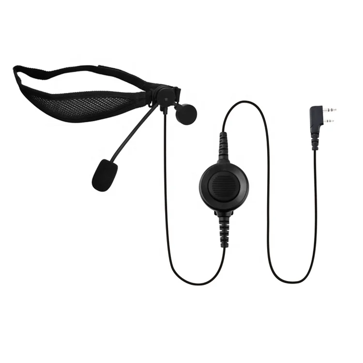 Walkie talkie earpiece head-band type headset for Kenwood K1 2pin K plug for TK208/308 430/431 250/350/353 TK260/270 260G/360G