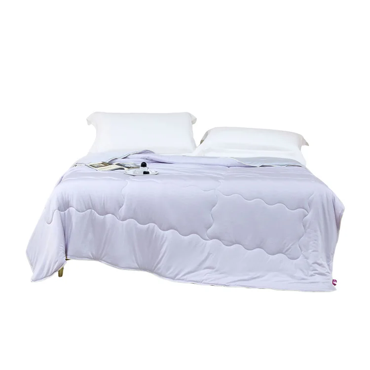 OEM Antibacterial Air-Conditioning Breathable Soft Lightweight Cool Feeling Two-Color Quilt Suitable For Summer