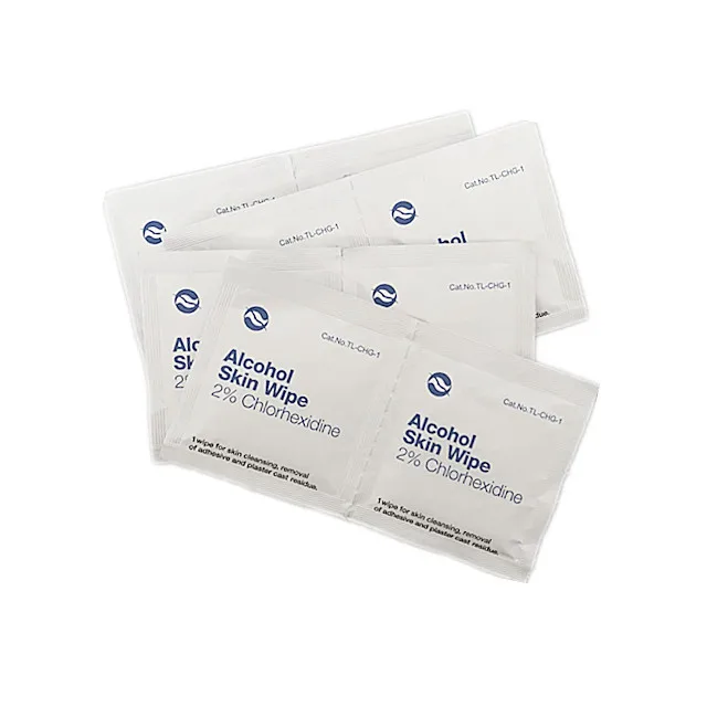 OEM 2% Chlorhexidine in 70% alcohol non -invasive medical devices wipes alcoholcleaning pad