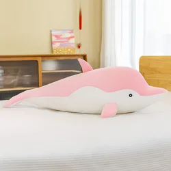 DH3244 Wholesale Internet high Quality Cute Custom Hot Sale Spandex Super Soft Stuffed Marine Animals Plush Pillows Dolphin Toy