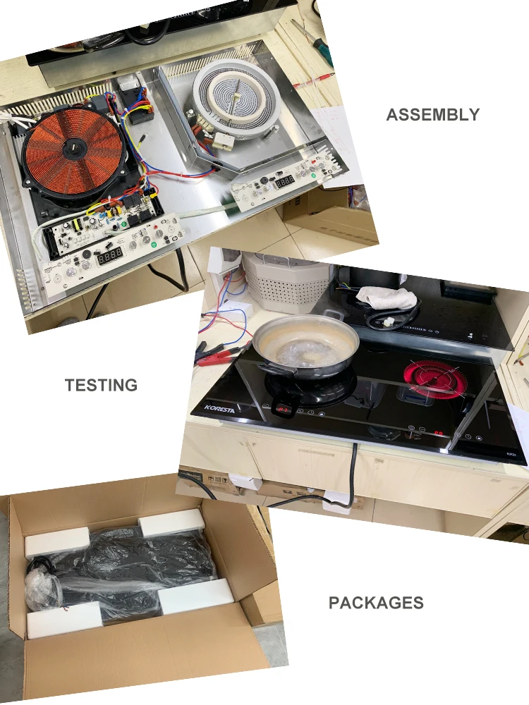 Supplier 2 Burner Built-in Digital  Cooktop 304 Stainless Steel Touch Cooker Induction Cooktops