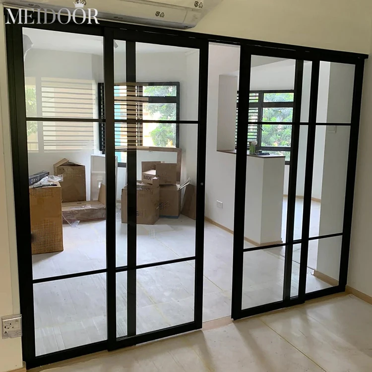 Latest Design Mosquito Net Screen Shipping Container Bathroom Main Doors Glazed Replacement Exterior Hidden Sliding Door